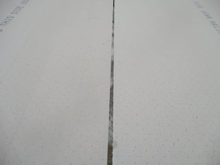 Gaps in insulation and installed over ice sm