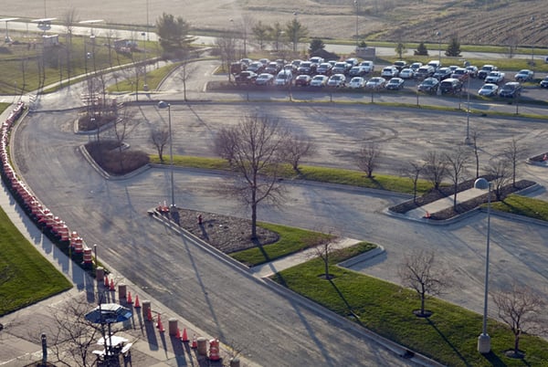 Parking lot layout