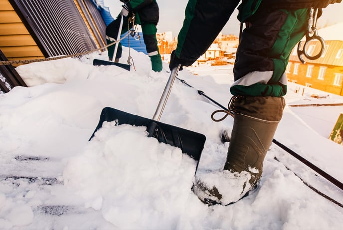 Snow removal from roof