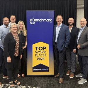 Benchmark team celebrates Top Workplace award